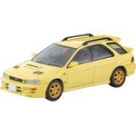 Tomytec Subaru Impreza Pure Sportwagon WRX STi Ver.VI 1999 Yellow Diecast Car