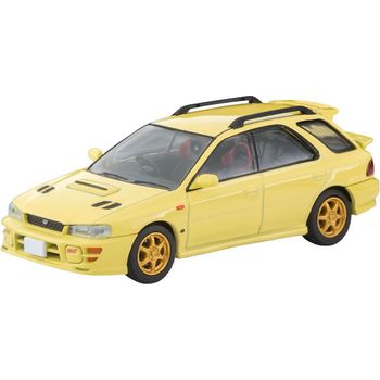 Tomytec Subaru Impreza Pure Sportwagon WRX STi Ver.VI 1999 Yellow Diecast Car