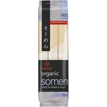 Hakubaku Organic Noodle Somen 270g