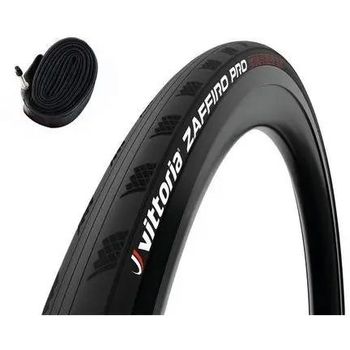 VITTORIA Zaffiro Pro V 700 x 28mm Tyre with Inner Tube Black