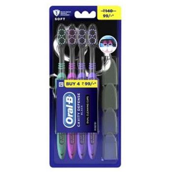 Oral-B Toothbrush Cavity Defense 123 Soft Black 4 N 69g