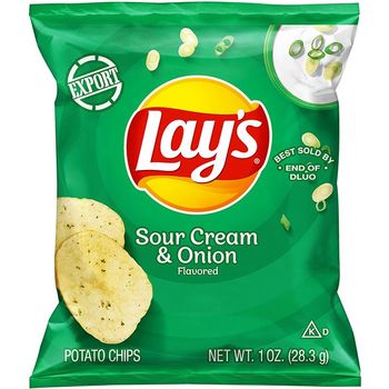 Lay's Potato Chips Sour Cream And Onion 28.3g