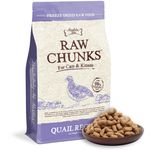 Absolute Bites Raw Chunks Freeze Dried Raw Food for Cats & Kittens – Quail Recipe 150g