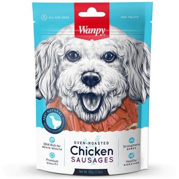 Wanpy Dog Oven-Roasted Chicken Sausages 100g