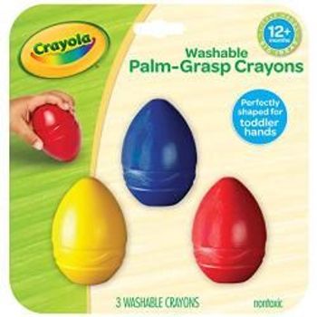 Crayola My First Palm Grip Crayons 3ct Coloring for Toddlers