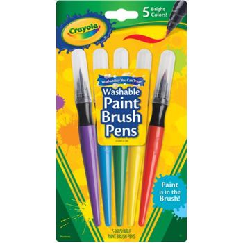 Crayola Washable Paint Brush Pens 5 ea