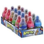 Topps Baby Bottle Pop Original Candy Lollipops With Dipping Powder Assorted Flavors 1.1oz