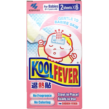 Kobayashi Kool Fever Cooling Gel Baby 12s
