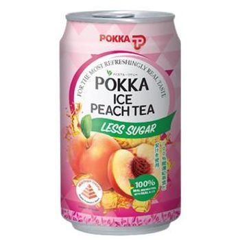 Pokka Ice Peach Tea Less Sugar 300ml
