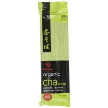 Hakubaku Organic Green Tea Soba Noodles no Salt Added 200g