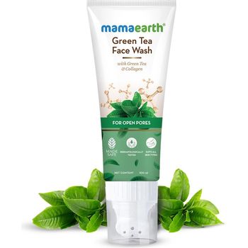 Mamaearth Green Tea Face Wash With Green Tea And Collagen For Open Pores 100ml