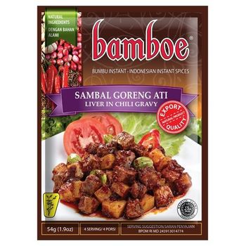 Bamboe Liver Fried Sambal Seasoning 54g
