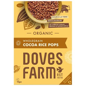 Doves Farm Organic Wholegrain Cocoa Rice Pops 300g