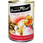 Fussie Cat Canned Food Fresh Ocean Fish With Shrimp 400g