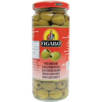 Figaro Green Pitted Olives 340g
