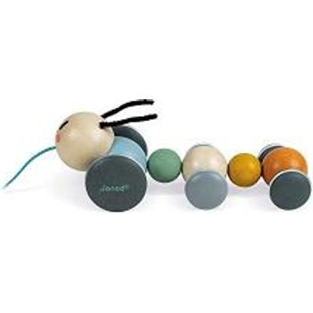 Janod Sweet Cocoon Pull-along Caterpillar For Ages 12+ Months j04420