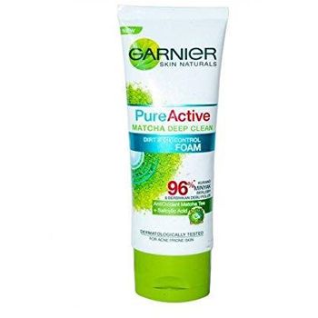 Garnier Pure Active Matcha Deep Clean Foam 100ml(bundle of 2)