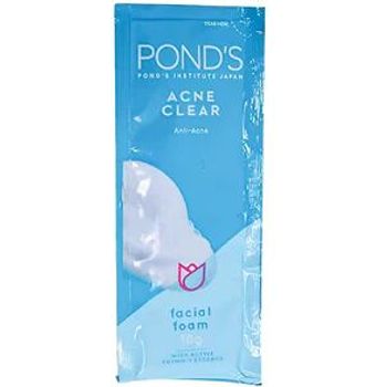 Pond's Acne Clear White Multi Action Facial Foam Plus Scrub 10g
