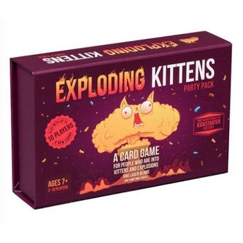 Exploding Kittens Party Pack Game Play Exploding Kittens with up to 10 Players!