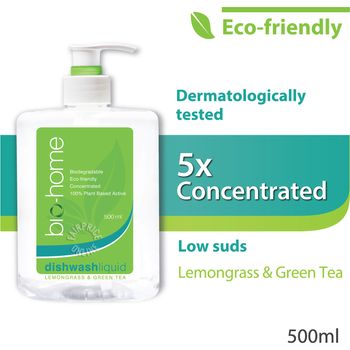 Bio Home Dishwash Liquid Lemongrass Green Tea 500ml