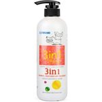 Forcans 3 In 1 Shampoo and Conditioner for Cat and Dog, 550ml