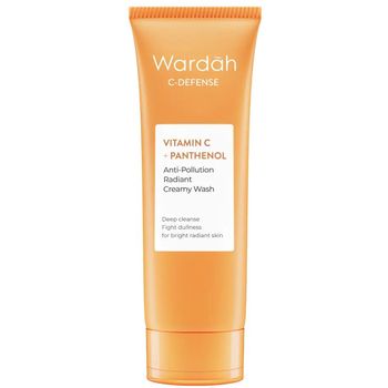 Wardah C Defense Vitamin C Panthenol Anti Pollution Radiant Creamy Wash 50ml