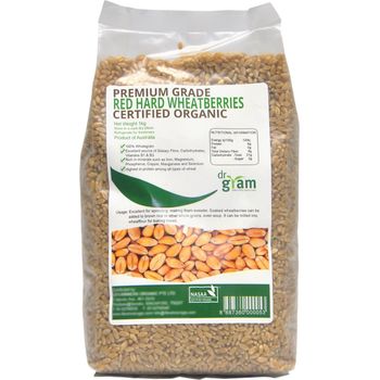 Dr Gram Organic Red Hard Wheatberries 1kg
