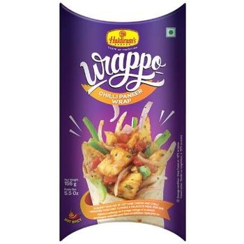 Mo'plleez Chilli Paneer Wrap Wrappo 156g