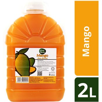Asia Farm Fruit Cordial Mango 2L