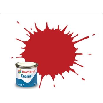 Humbrol Enamel Paint 60 Scarlett Matt 14ml