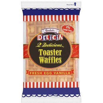 Gardenia Delicia Toaster Waffles Fresh Egg Vanilla 42g
