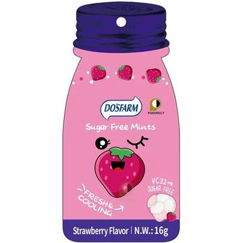 Dosfarm Sugar Free Mints Strawberry 16g