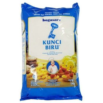 Bogasari Kunci Biru Wheat Flour 1kg