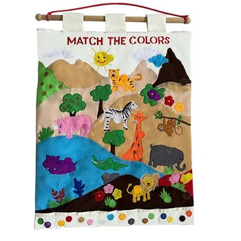 Smart Mama Soft Play Fabric Wall Chart Match The Colors Chart