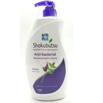 Shokubutsu Body Foam Anti Bacterial Reuvenating and Purifying Licorice 900g