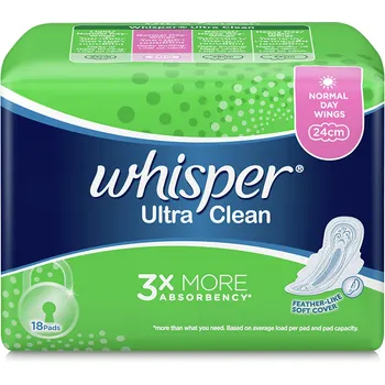 Whisper Ultra Clean Sanitary Day Wings 24cm