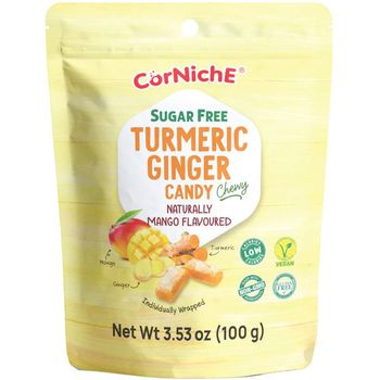 Corniche Sugar Free Ginger Turmeric Candy Mango 100g