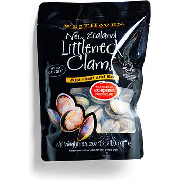 Westhaven NZ Frozen Little Neck Clams 1kg