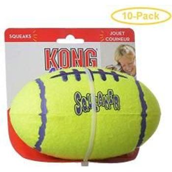 Kong Air Squeakers Football Large 6.75 Long For Dogs Over 45lbs