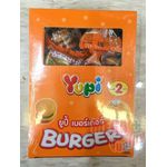 Yupi Burger Jelly Gummy Campuran Perisa Buah-buahan Gula-gula Manis 8g