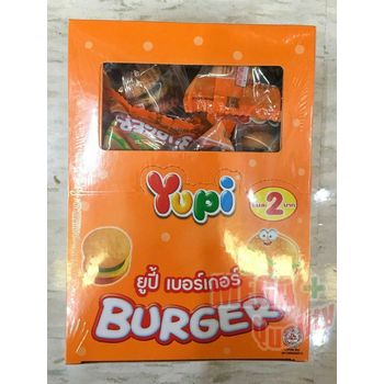Yupi Burger Jelly Gummy Campuran Perisa Buah-buahan Gula-gula Manis 8g