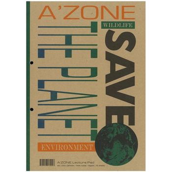 A'zone Lecture Pad Save the Planet A4