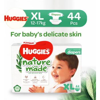 Huggies Baby Platinum Naturemade Tape Diapers Xl 12-17kg