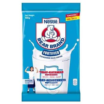 Bear Brand Fortified Powdered Milk 135g