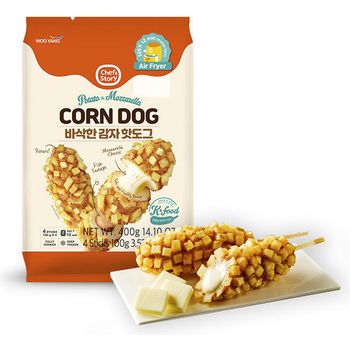 Chef Story Korean Potato and Mozzarella Corn Dog 4pcs 400g