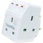 PowerPac 3 Way Adapter With Switch 2 Pin Direct Pp8733