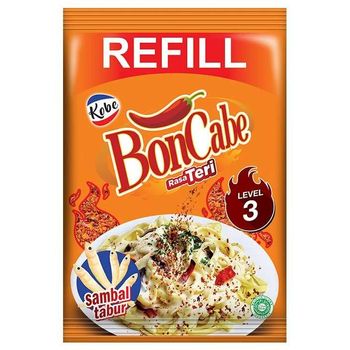 Kobe Bon Cabe Sambal Tabur Refill Teri Level 3 35g