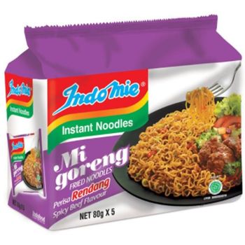 Indomie Mi Goreng Instant Noodles Rendang 5pcs 80g