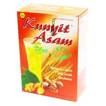 Sido muncul Kunyit Asam Fiber 5 sachets x 12g