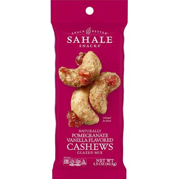 Sahale Snacks Pomegranate Vanilla Flavored Cashews Glazed Mix 42.5g